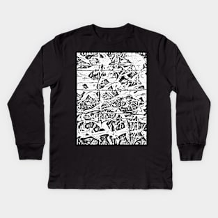 Organic abstract Kids Long Sleeve T-Shirt